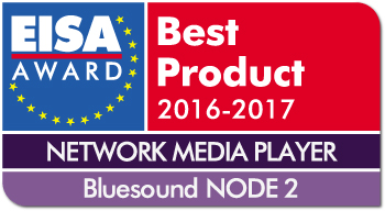 EUROPEAN NETWORK MEDIA PLAYER 2016-2017 - Bluesound NODE 2 drop shadow