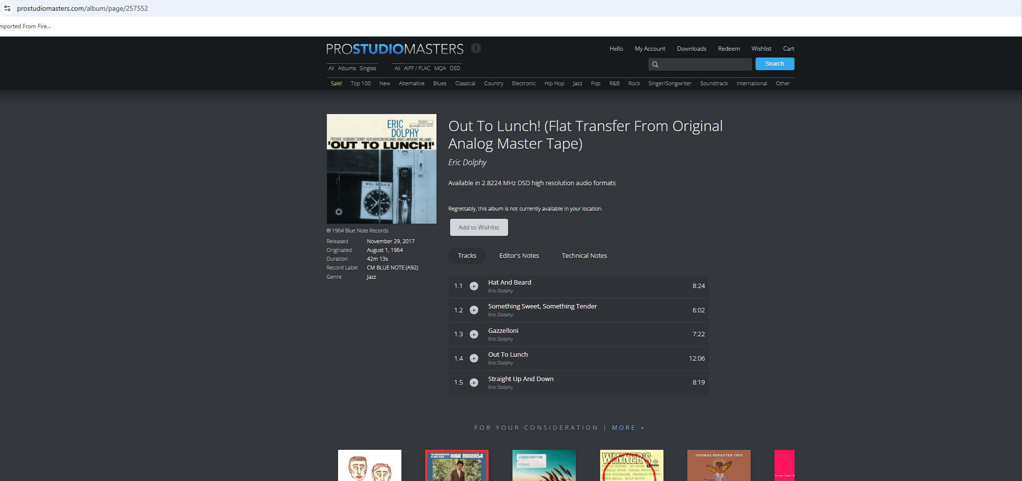 Foto 12 - Eric Dolphy_Prostudiomasters