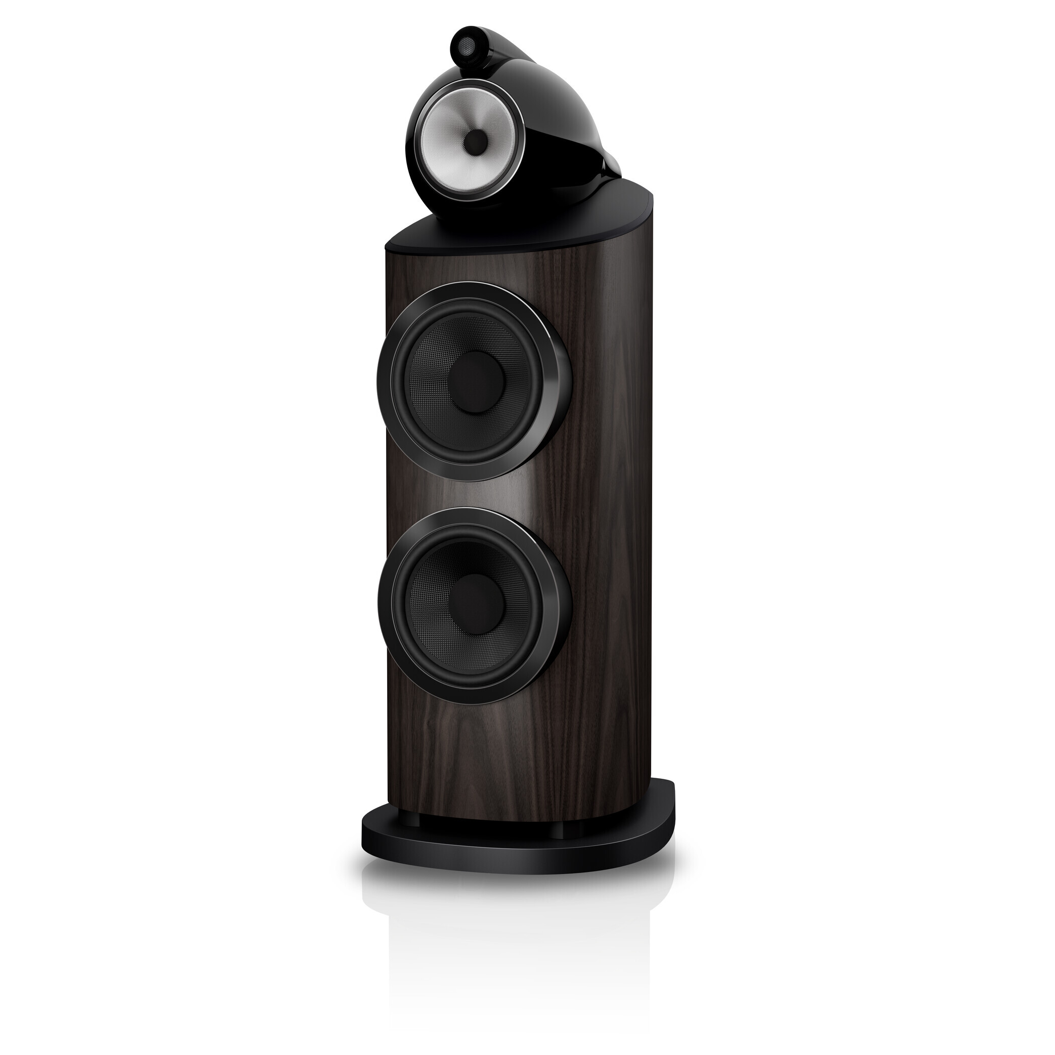 Low—B&W - 801 D5 Dark Walnut - Angle